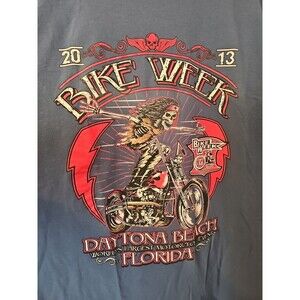 Daytona Beach Bike Week 2013 Tshirt 3XL Double Sided Graphic